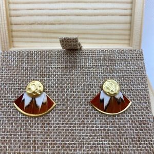 Brackish Small Fan Stud Earring